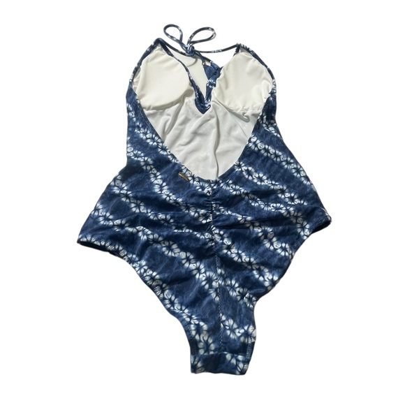 Victorias Secret Tie Dye Flouncy Plunge One Piece Cheeky Sexy Swimsuit Medium M - Picture 5 of 15